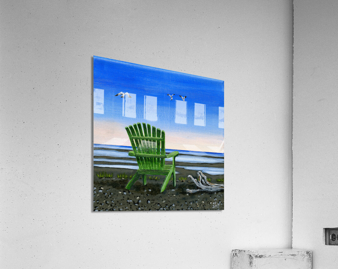 Green Chair Acrylic Print