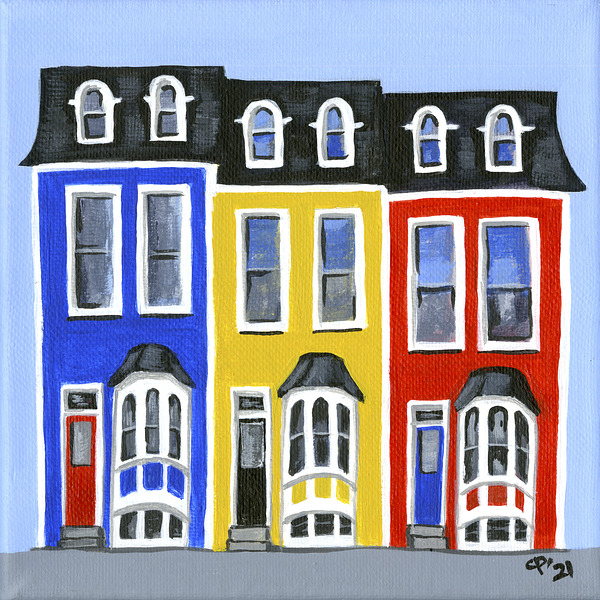 Jellybean Row 1 by Carol Pounder Art