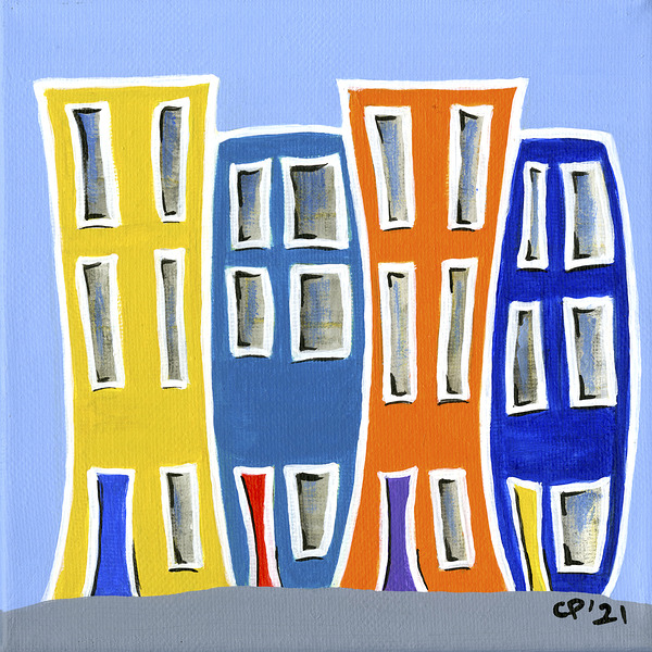 Jellybean Row 4 by Carol Pounder Art