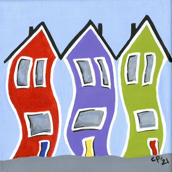 Jellybean Row 3 by Carol Pounder Art