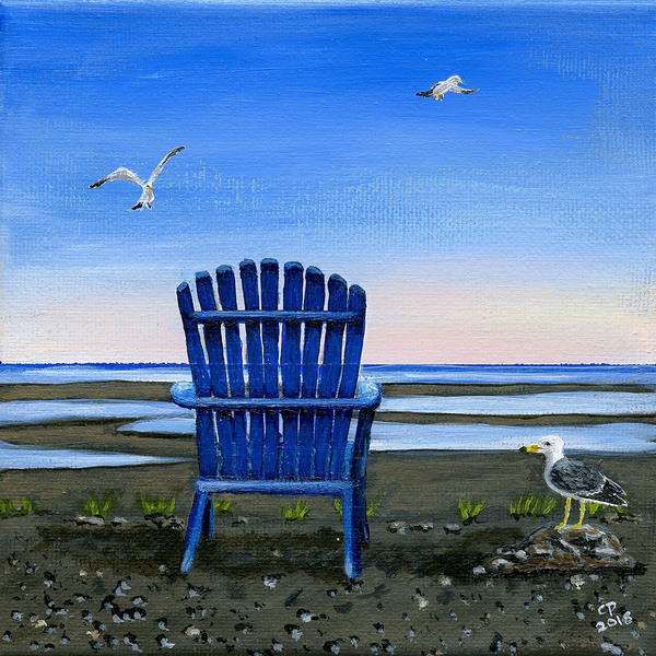 Blue Chair  by Carol Pounder Art