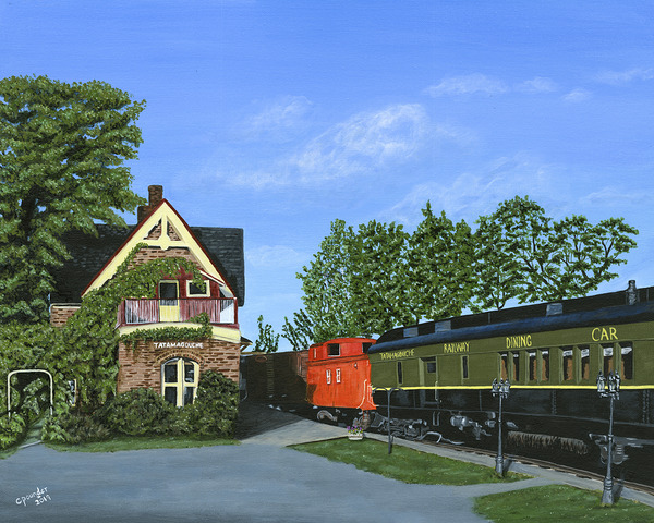 Train Station Inn by Carol Pounder Art