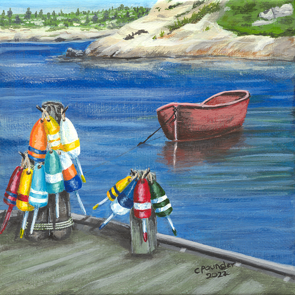 Sitting on the Dock of the Bay by Carol Pounder Art