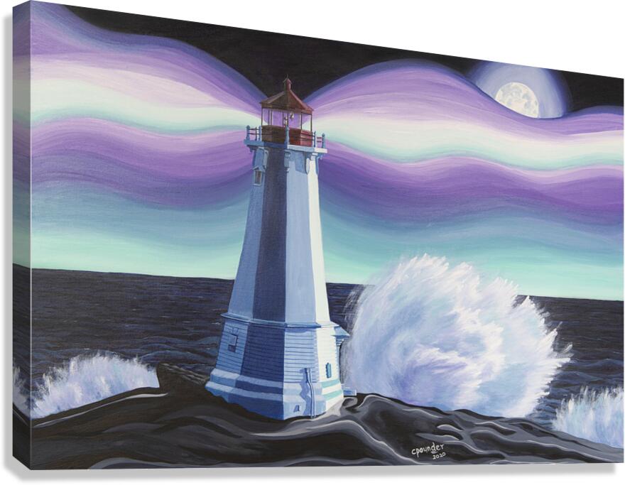 Louisbourg by Night Canvas Print