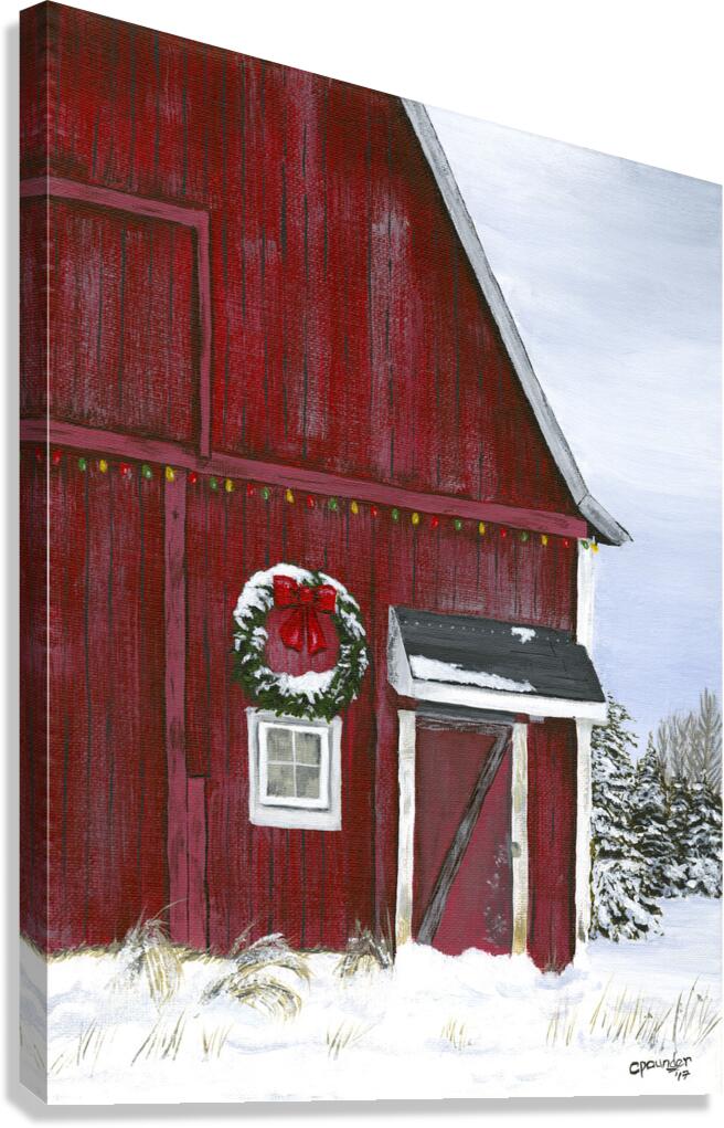 The Red Barn  Canvas Print