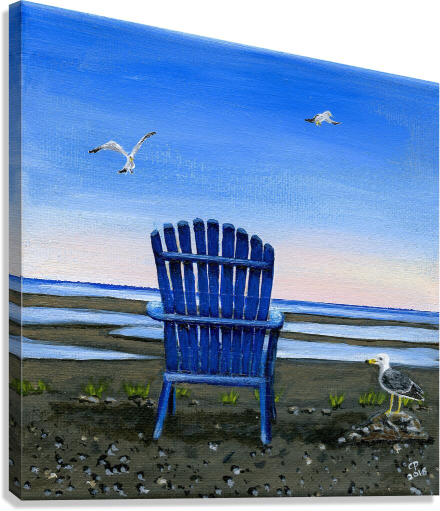 Blue Chair  Canvas Print