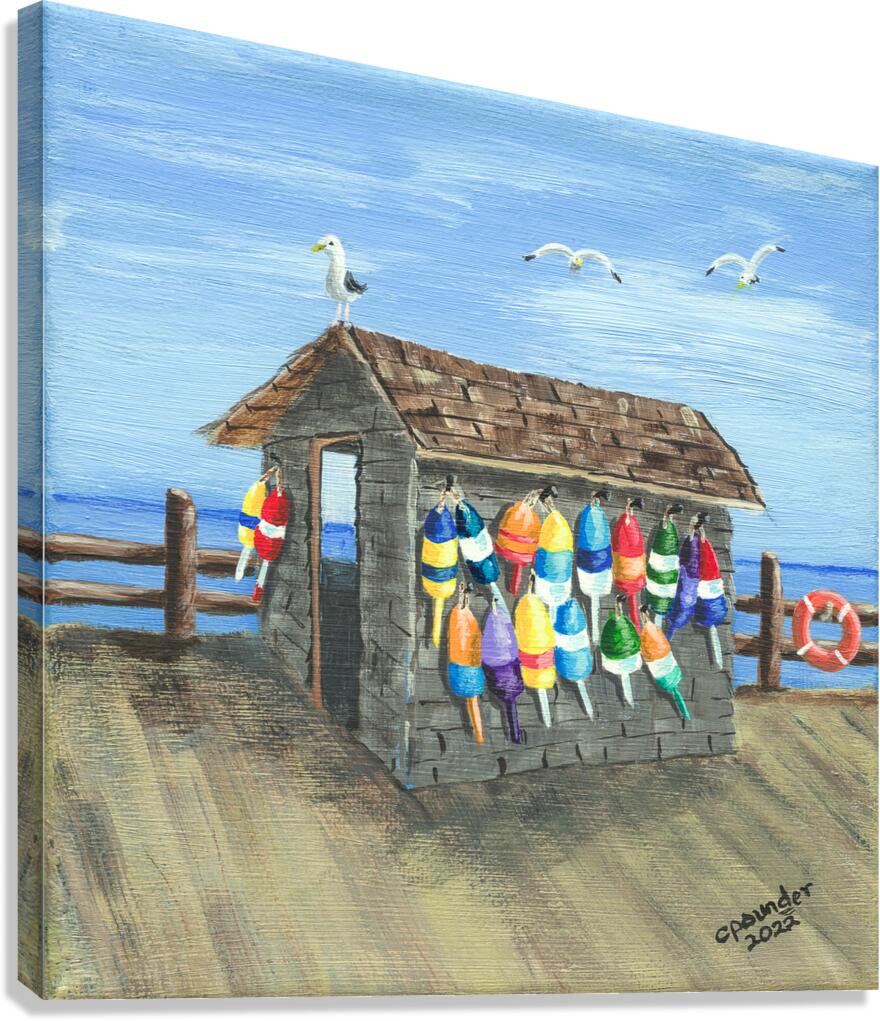 Buoy Shack Canvas Print
