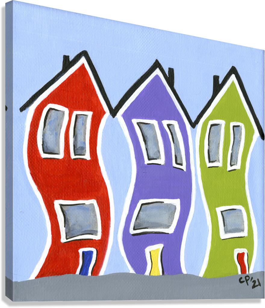 Jellybean Row 3 Canvas Print