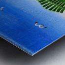 Green Chair Metal print