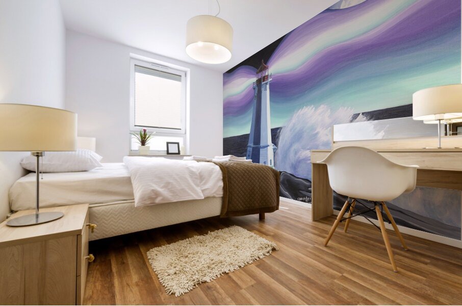 Louisbourg by Night Mural print