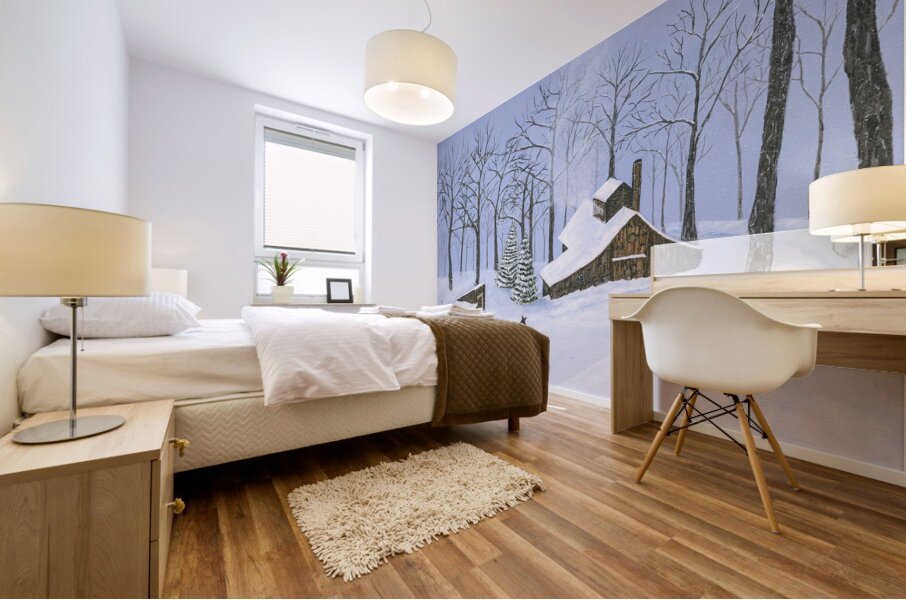 Nostalga - Winter Sleigh Ride Mural print