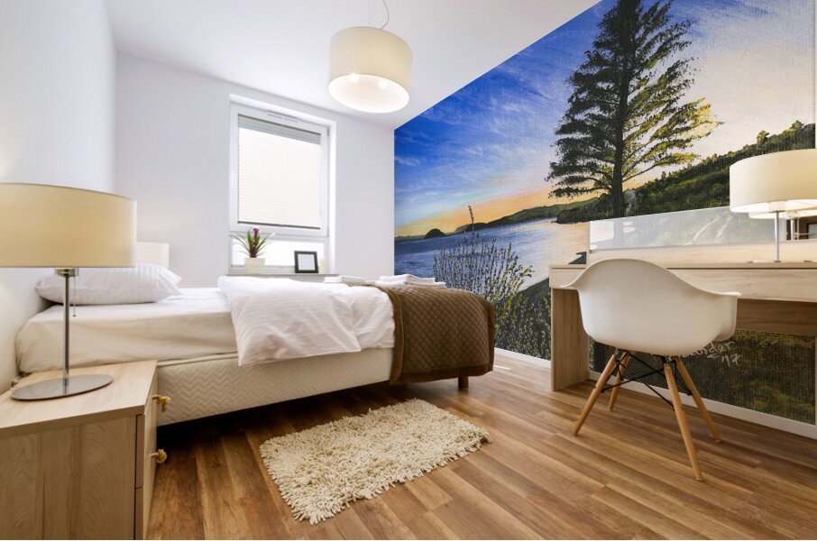 Shoreline Retreat Mural print