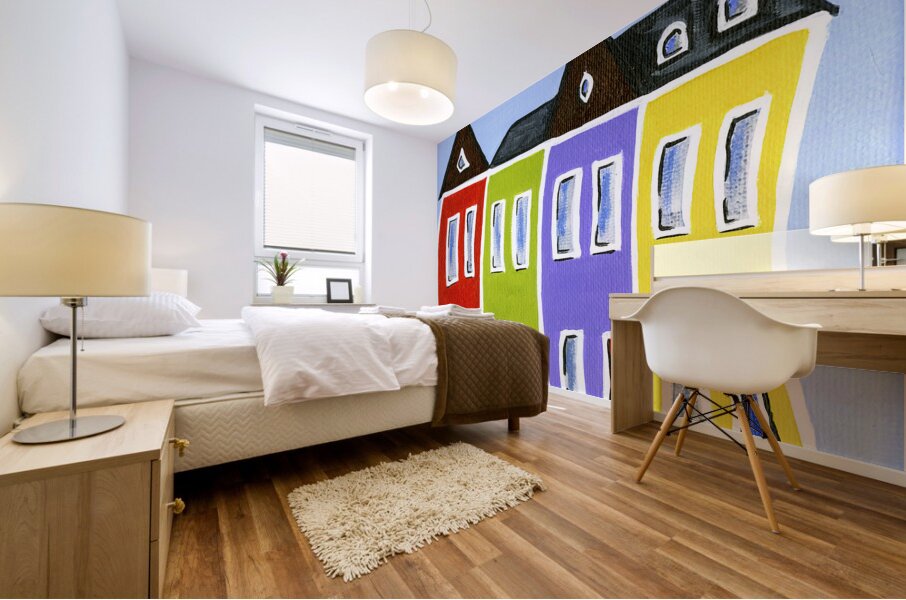 Jellybean Row 2 Mural print