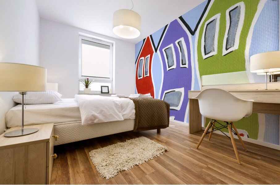 Jellybean Row 3 Mural print