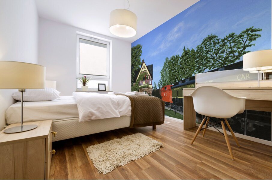 Train Station Inn Mural print