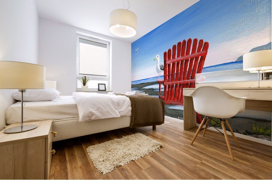 Red Chair Mural print