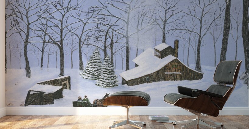 Nostalga - Winter Sleigh Ride Wall Murals