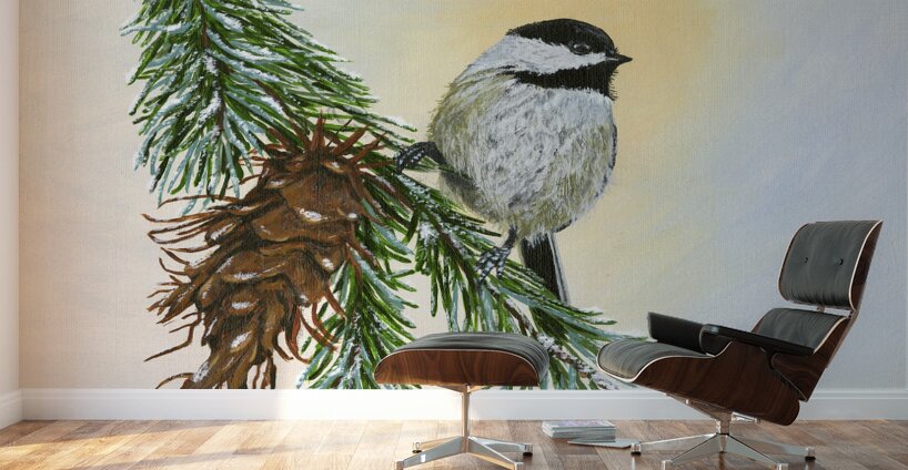 Christmas Chikadee Wall Murals