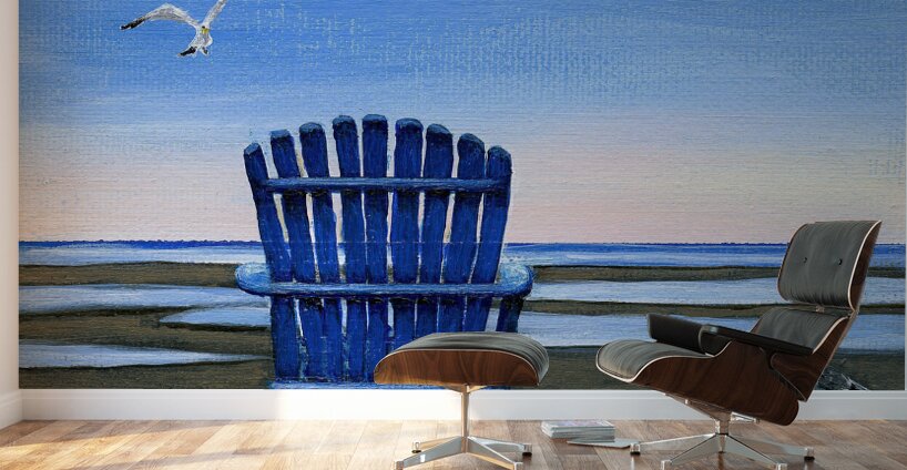 Blue Chair  Wall Murals