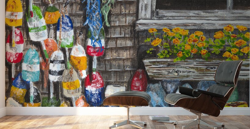 Old Buoys Wall Murals