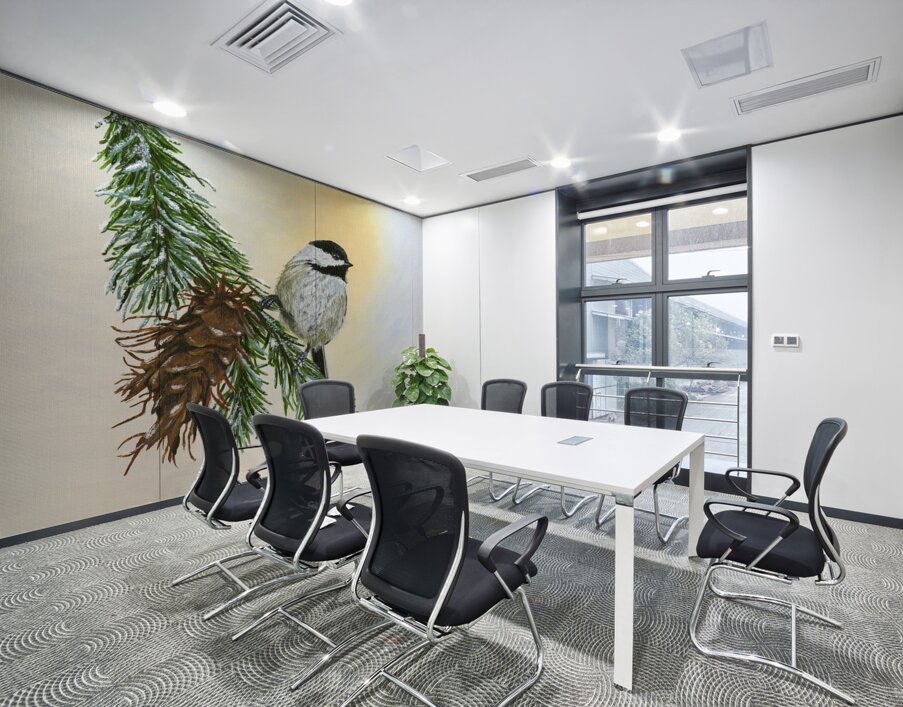 Christmas Chikadee Wall Printing