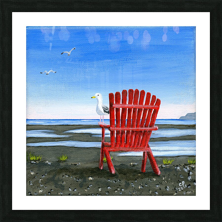 Red Chair Picture Frame print