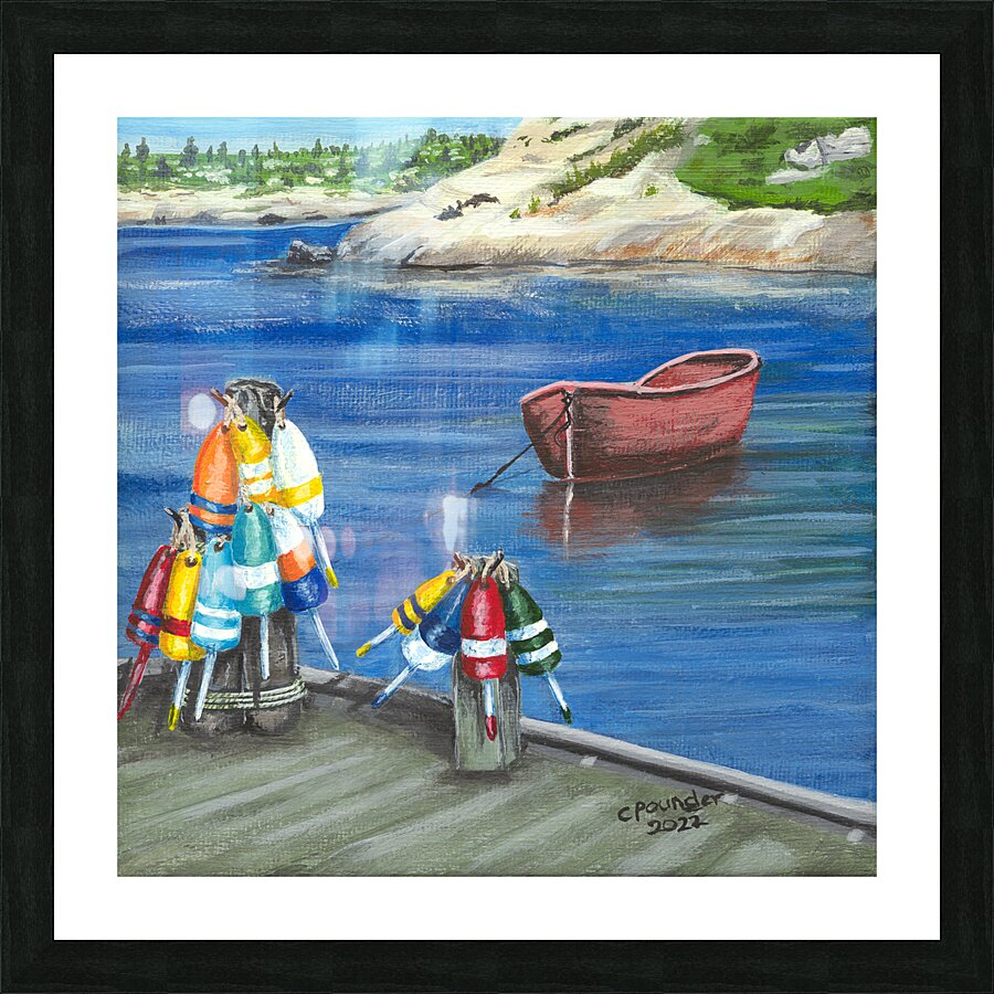 Sitting on the Dock of the Bay Picture Frame print