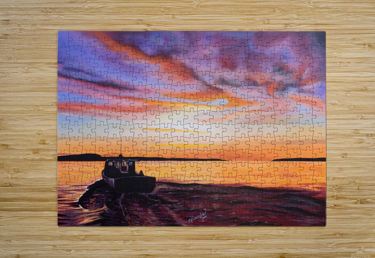 Heading Out  Carol Pounder Art Puzzle printing