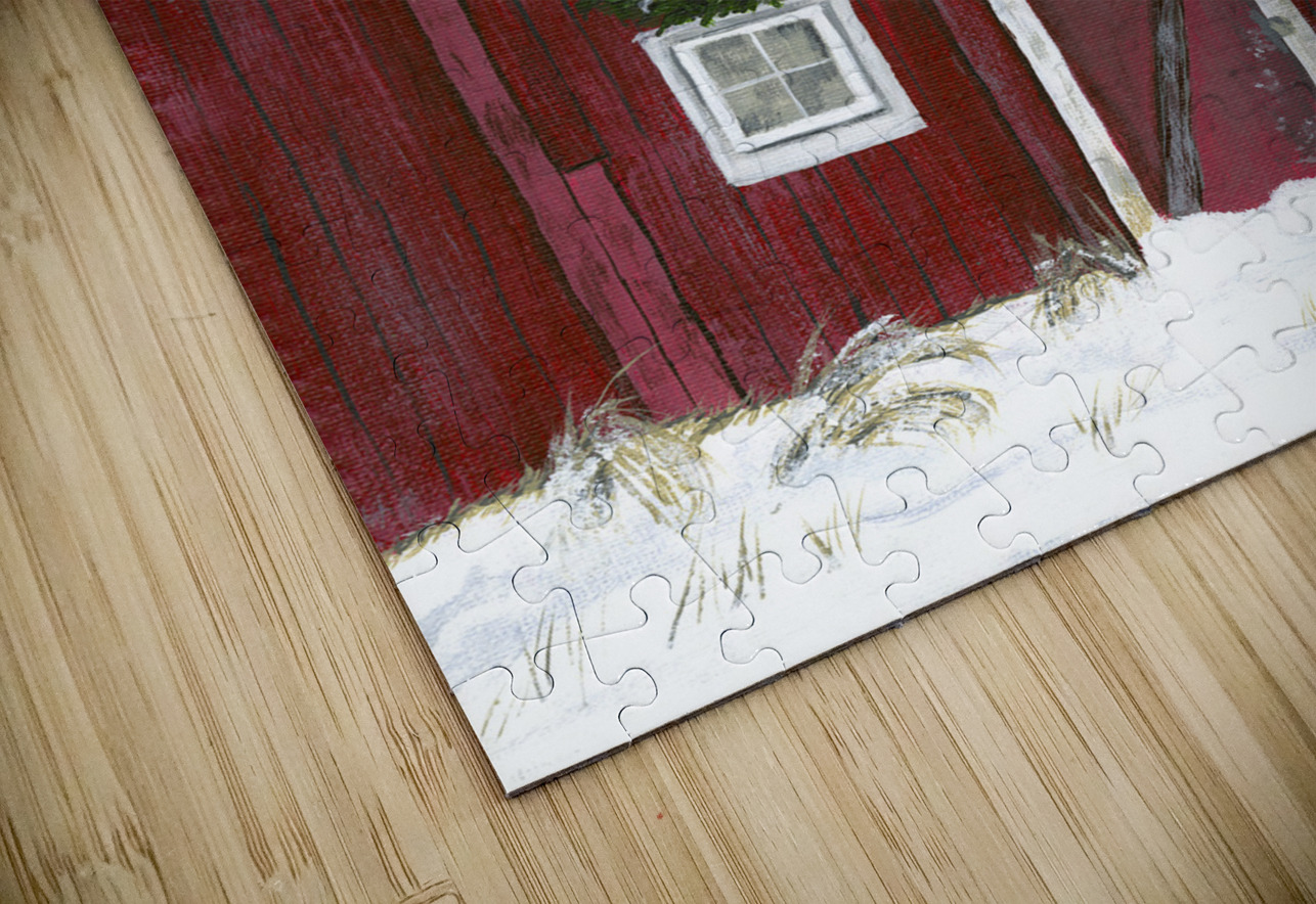 The Red Barn  Carol Pounder Art Puzzle