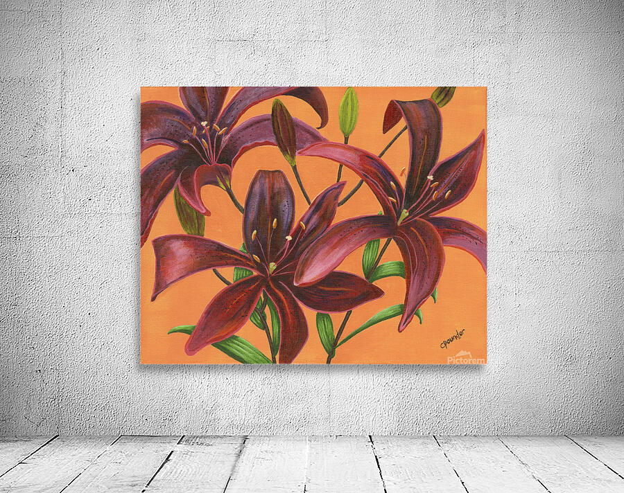 Lily Burst  Wall Preview