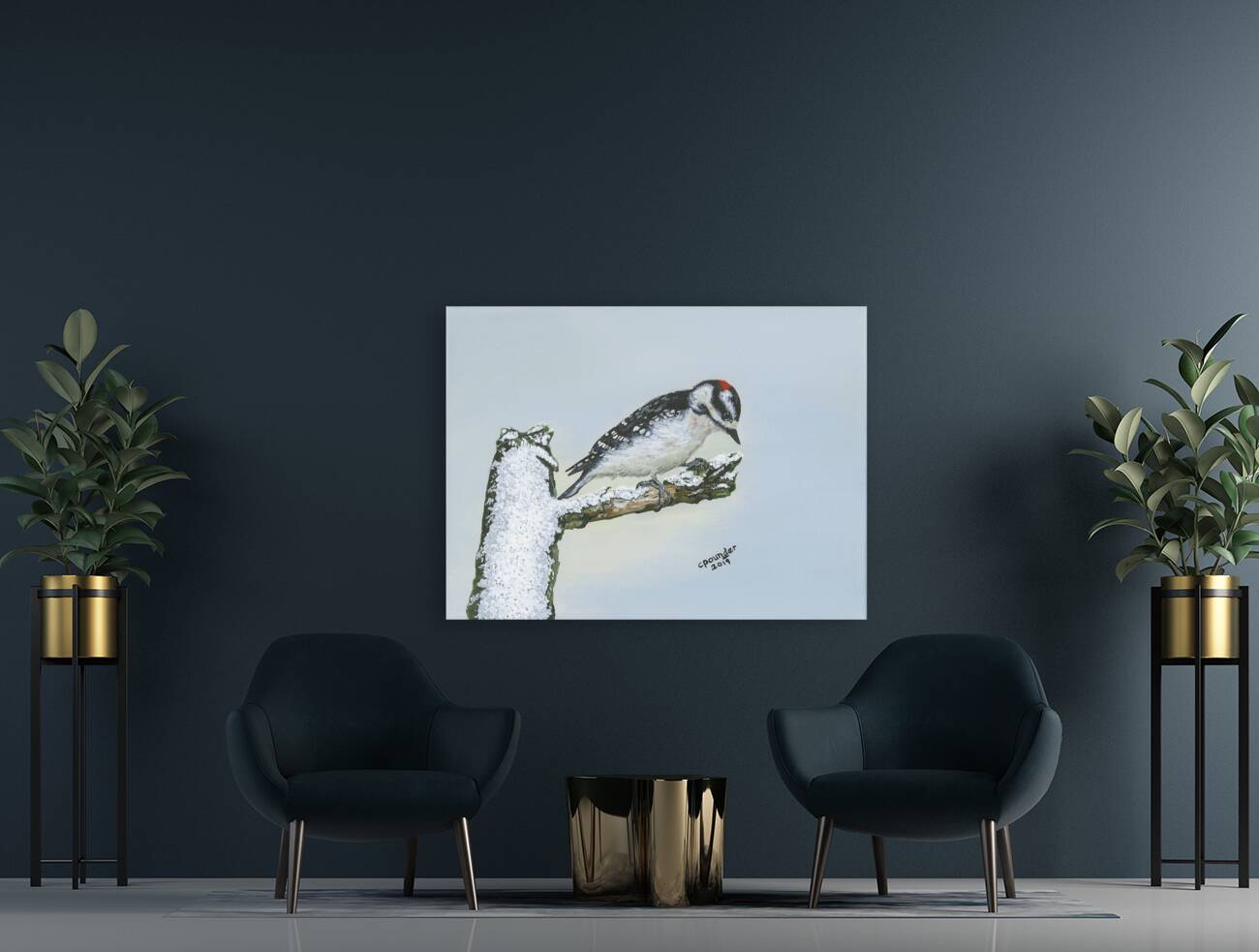 Downy Woodpecker Reproduction