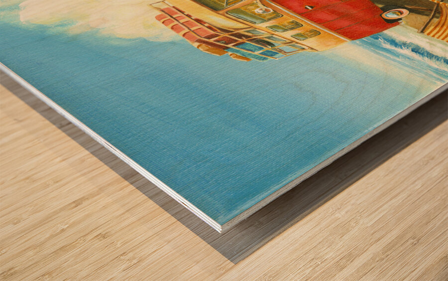 Lifes a Beach  Wood print